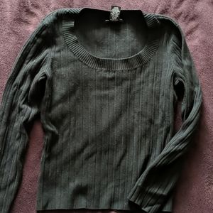 New York and Company Black Fitted Top